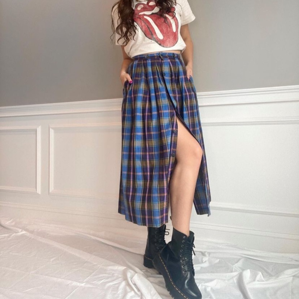 Vintage plaid skirt